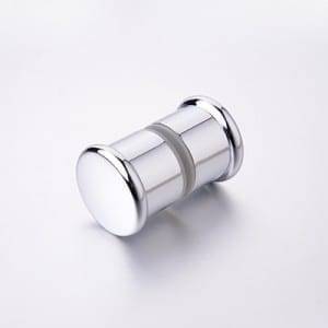 New Fashion Design for Bathroom Sink Faucets - HS-053zamak solid bathroom round back-to-back shower glass door handle pull knob,polished chrome – Leway