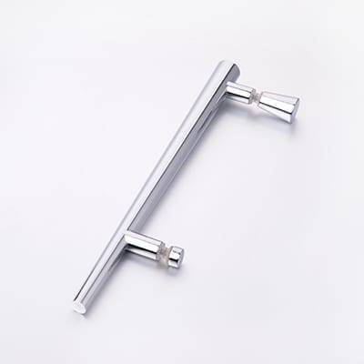 Good quality Nylon Shower Door Roller - HS-084 Solid zinc alloy handle for heavy glass frameless shower doors – Leway