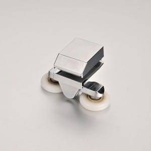 OEM Factory for Brass Glass Shower Hinge - HS020 zinc alloy shower door twin wheels rollers runner – Leway