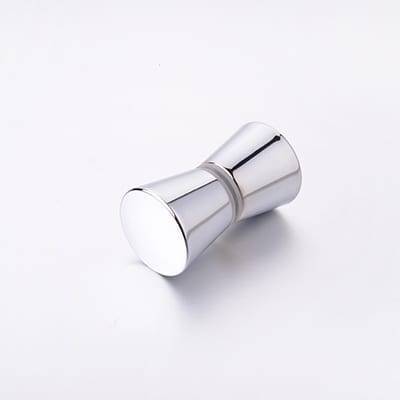 China Gold Supplier for Sliding Door Roller Parts - HS-050 zinc alloy solid bathroom conical back-to-back shower glass door handle pull knob – Leway