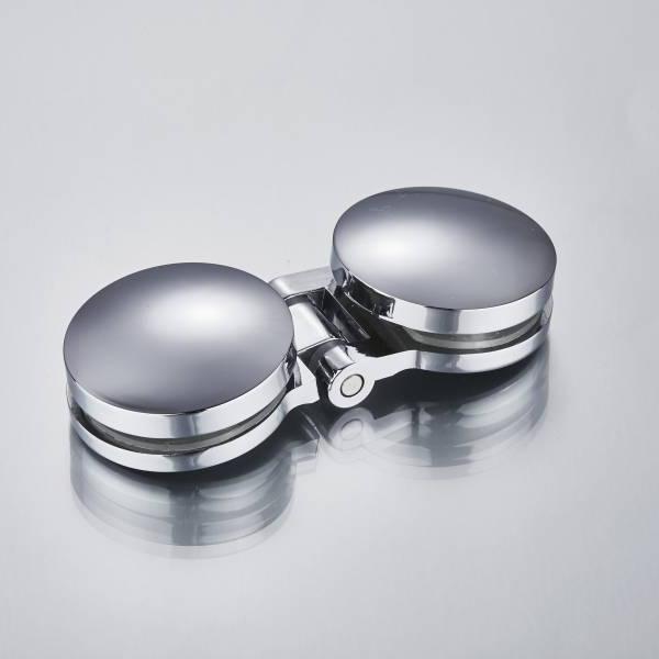 YM-030 Zinc alloy Bathroom Shower room door hinge round shape clip from Chinese low price factory Featured Image