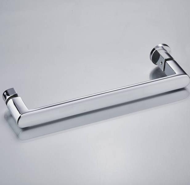 YM-035 Bathroom Hardware Furniture Hardware Soft T Bar Zinc alloy Door Handle Stainless Steel Tube Handle Featured Image