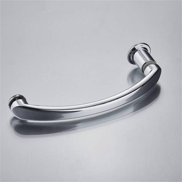 YM-054 Hot Sell Stainless Steel Zinc Alloy Aluminum Glass Bathroom Door Handle Featured Image
