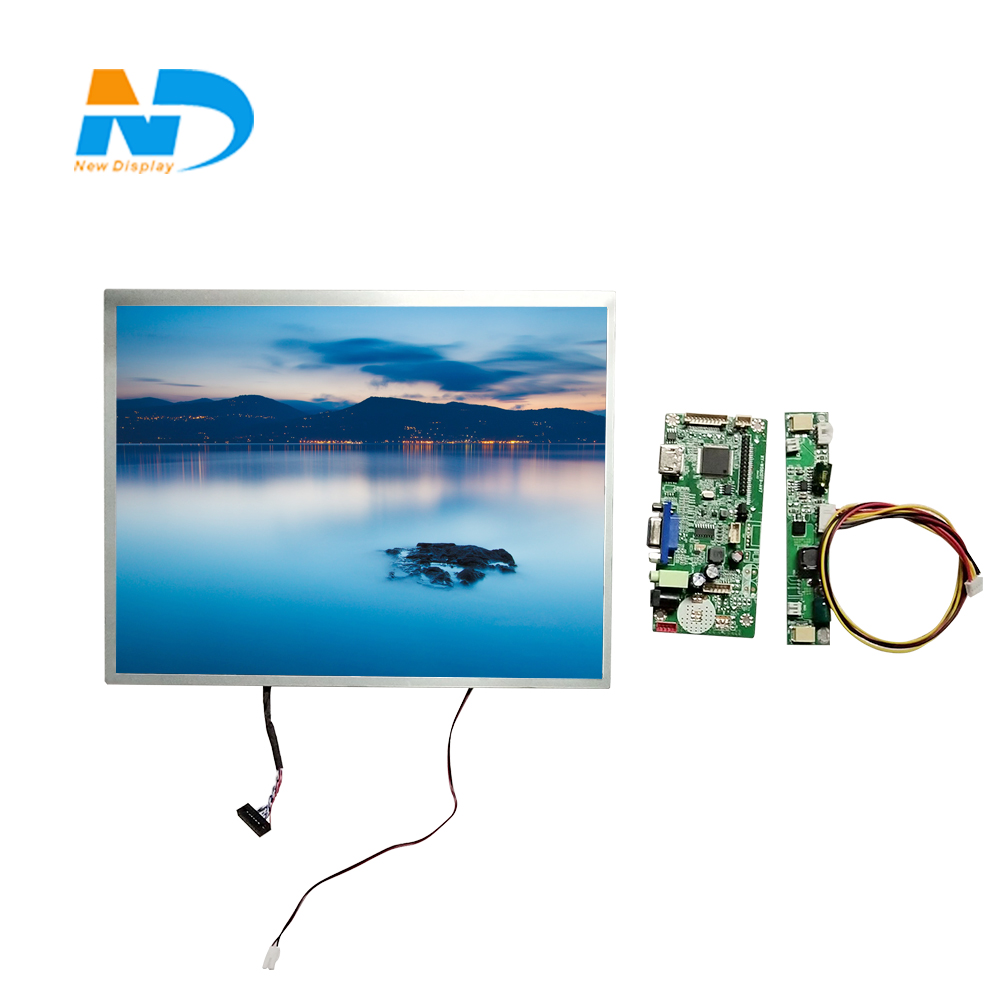 12.1 इन्च 1024*768 डिस्प्ले प्यानल 500nits 20pin IPS LVDS LCD एयर भेन्टिलेटरको लागि