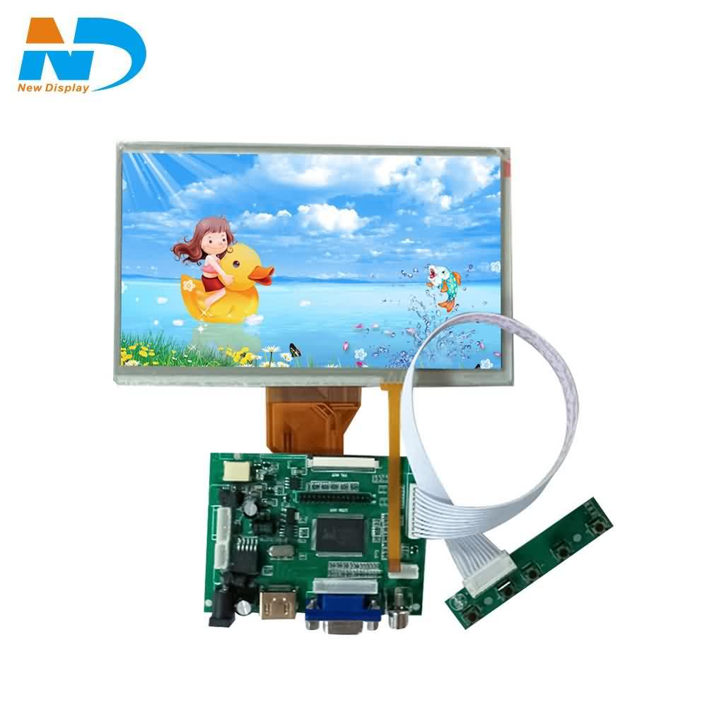 7 tft LCD moduli ya skrini ya kugusa HDmi AT070TN94