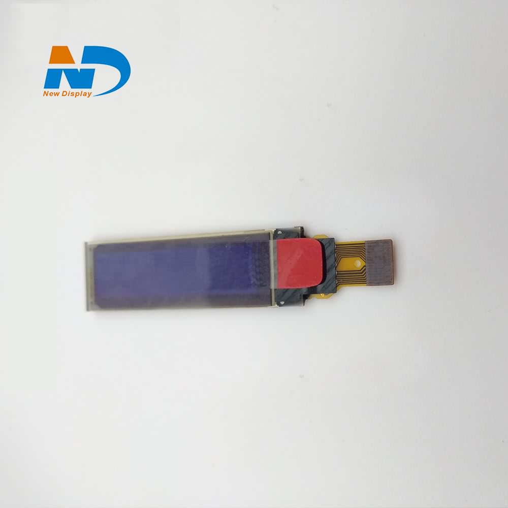 OLED Booster වර්ගය අඟල් 0.83 නිල් හෝ සුදු 96*39 විභේදනය 28pin කුඩා OLED Panel YX-9639GLBAG01