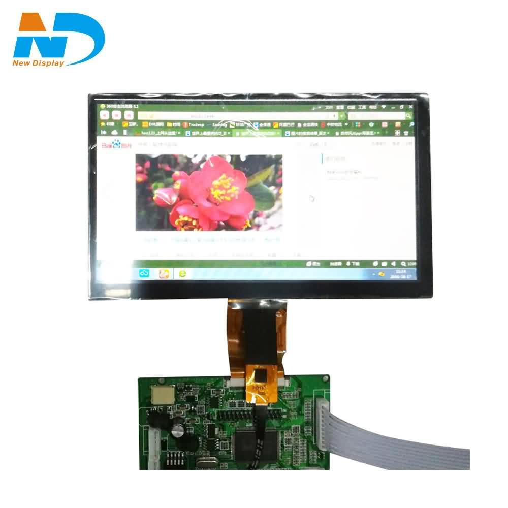 7 Inch 1024*600 Resolution 350 Nits TFT LCD Panel for Car Application LVDS Interface LCD Screen HJ070IA-01G