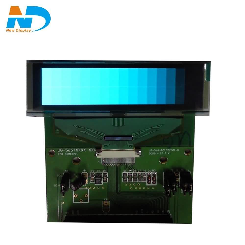2.8 " 256*64 Monochrome (blue) OLED touch screen