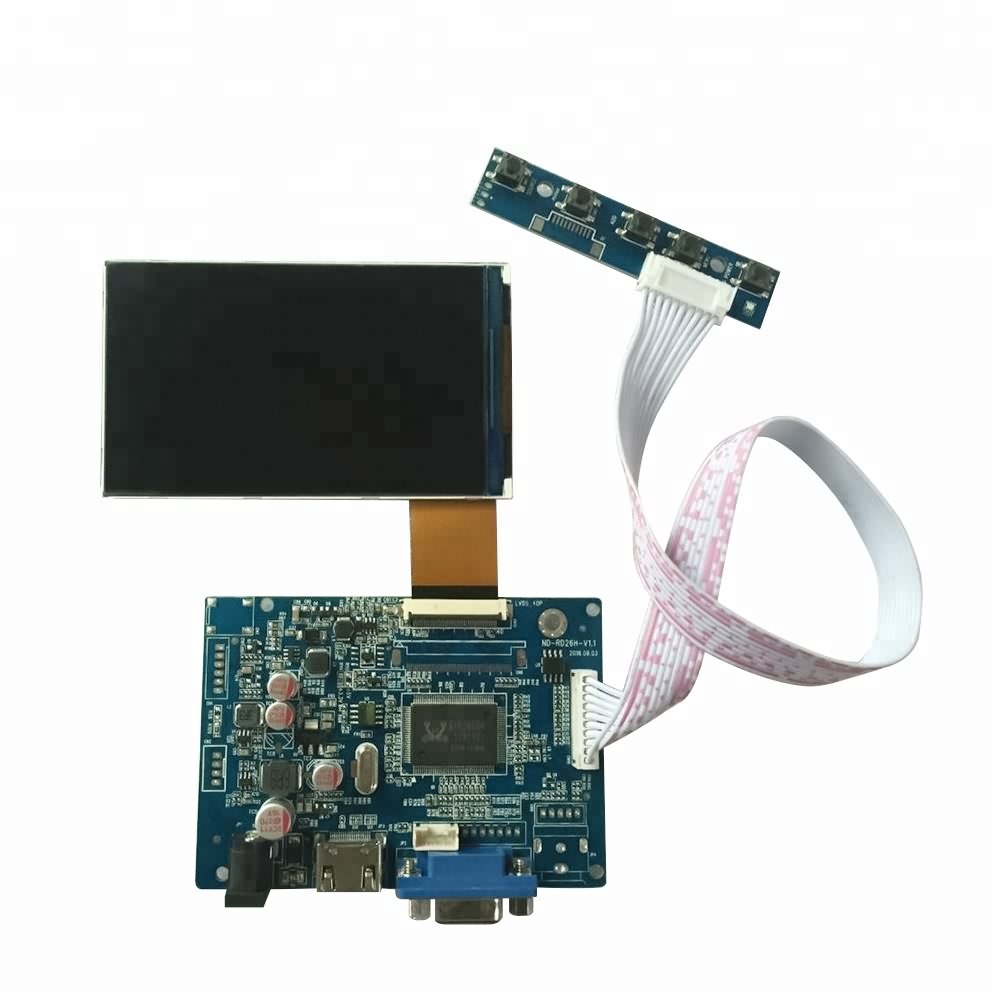 Pantalla LCD de ángulo IPS de 4 pulgadas con placa HDMI