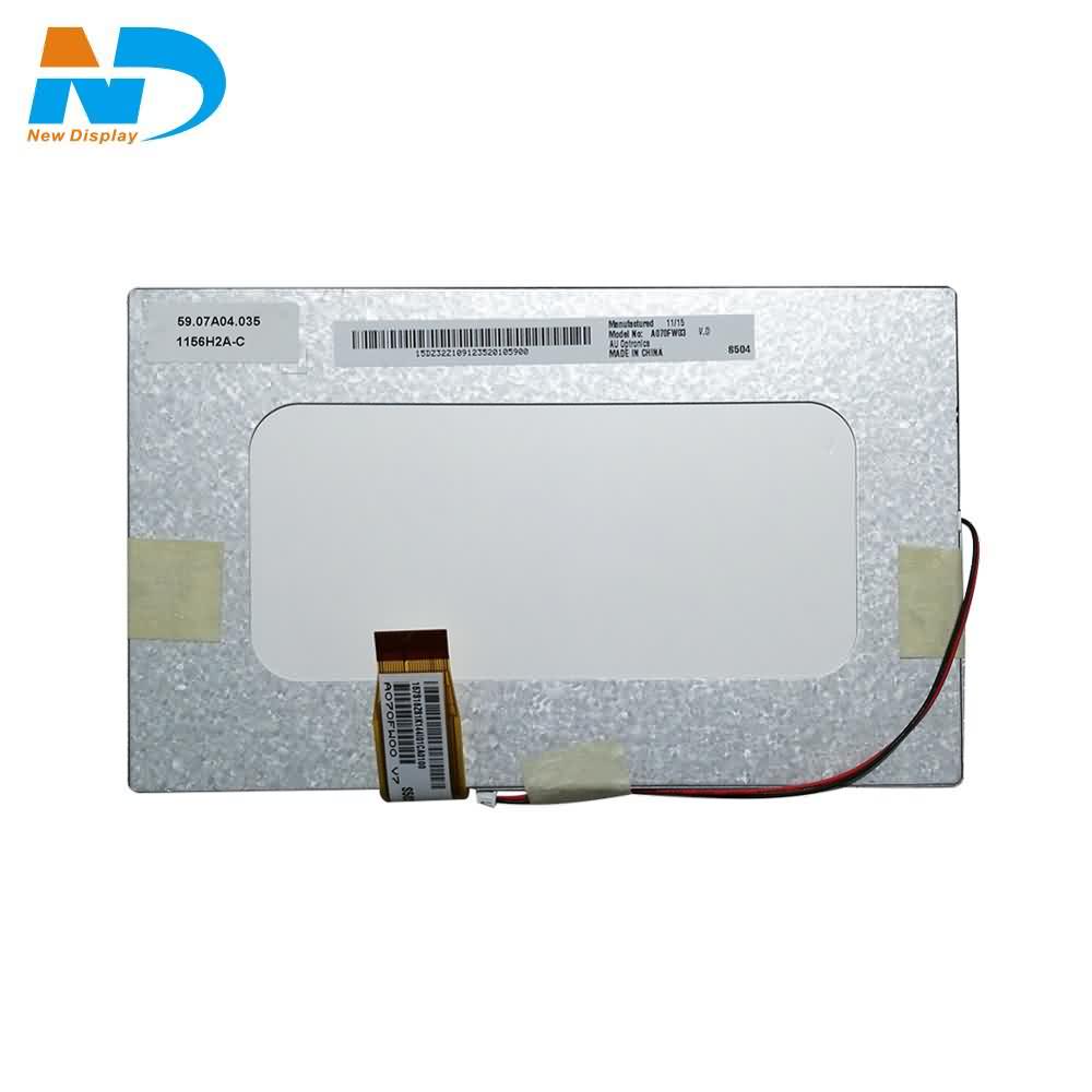 New Arrival China 8 Inch Lcd - INNOLUX 7 inch TFT LCD Screen 480*234 Resolution 200 Nits LED Backlight AT070TN07 V.A – New Display