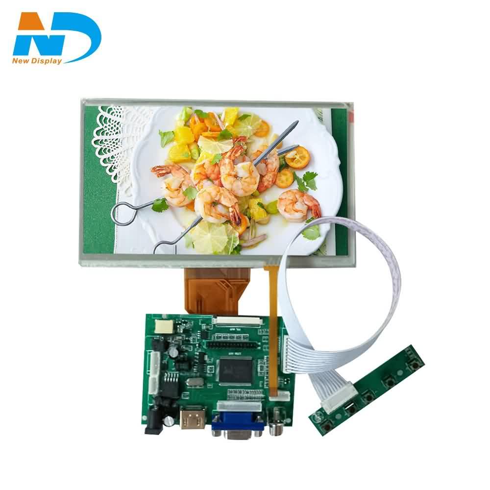 7 Inch TFT Touch Screen LCD Monitor For Raspberry Pi + Driver Board HDMI VGA 2AV AT070TN92