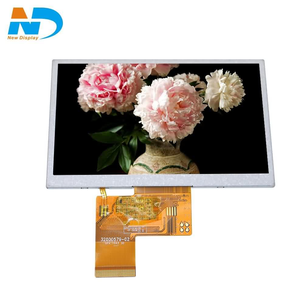 5 انچ tft LCD 50 پن 800 × 480 LCD ڊسپلي پينل