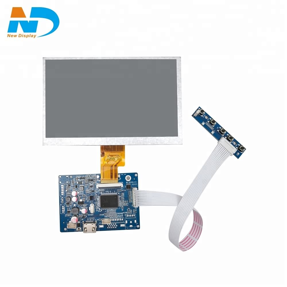Monitor de pantalla táctil LCD TFT de 7 pulgadas con placa HDMI