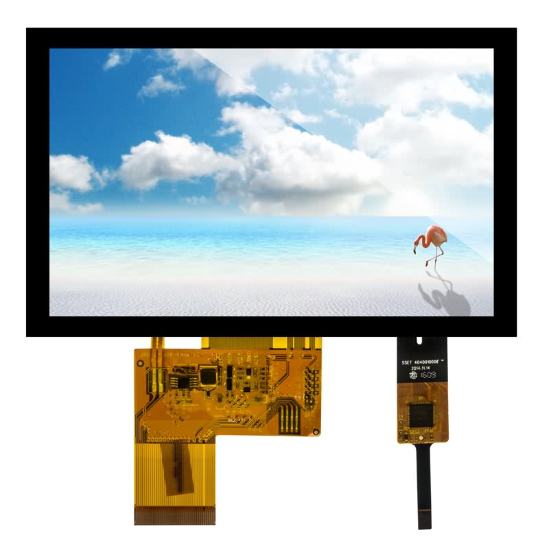 4.3 inch tft 800×480 50pin ips wide view angle tft lcd display