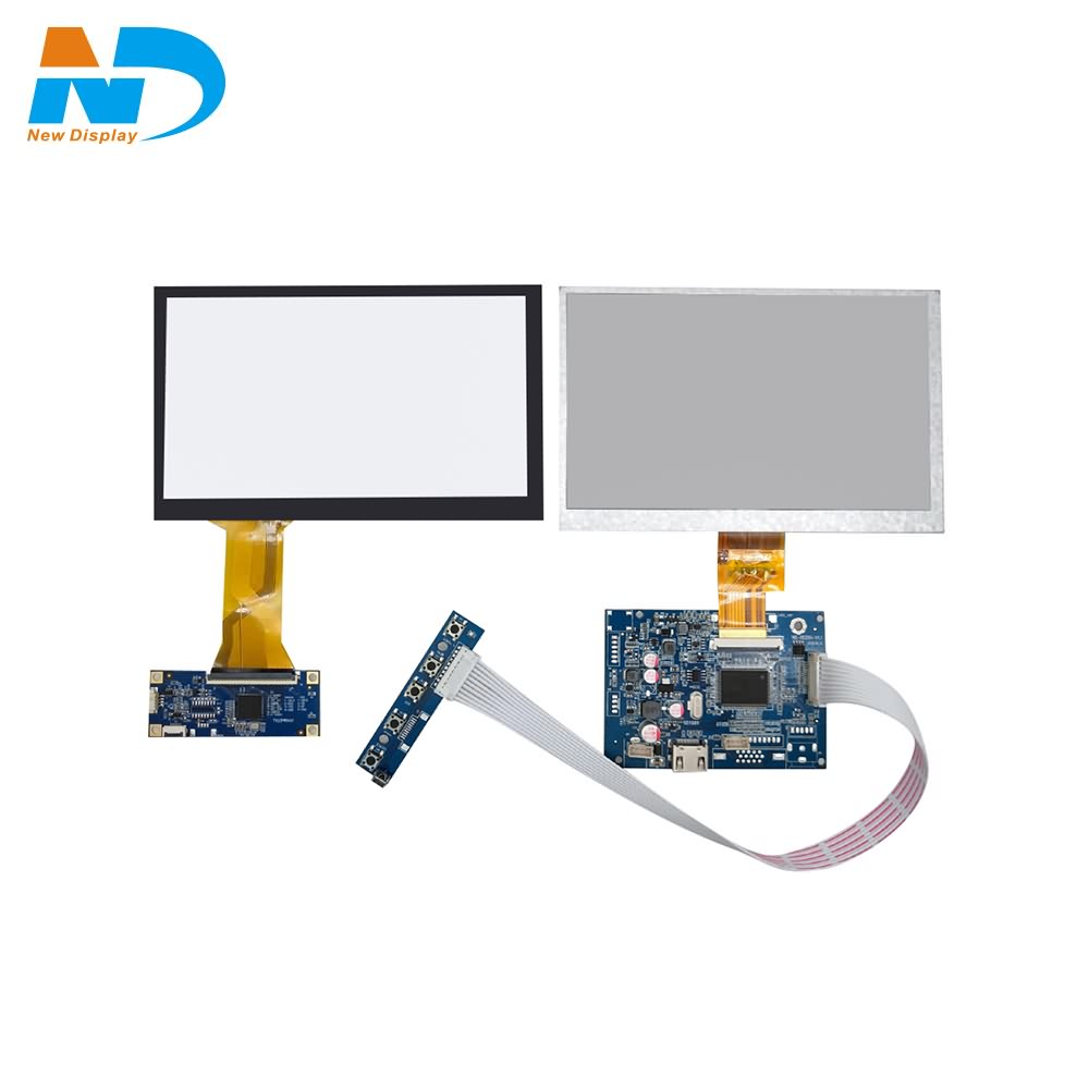 7" 1024*600 tft lcd display lcd controller board with capacitive touch screen