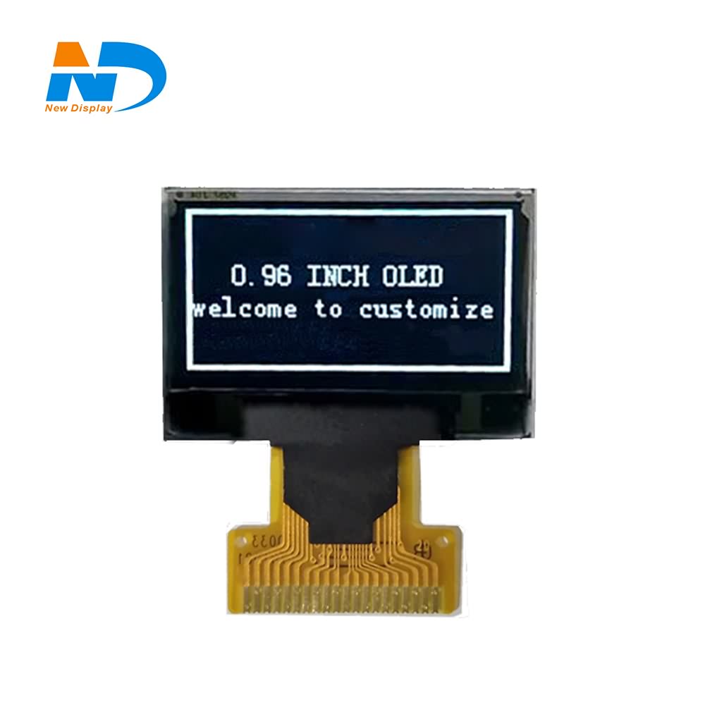 0.96 inch 128×64 resolution 20pin white or blue color mono small OLED