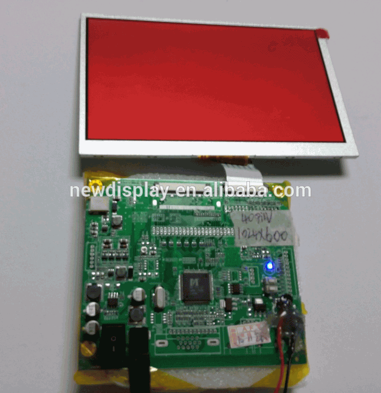 Innolux 7 colių 1024*600 350 nitų LCD ekranas su LCD plokšte HJ070NA-13B