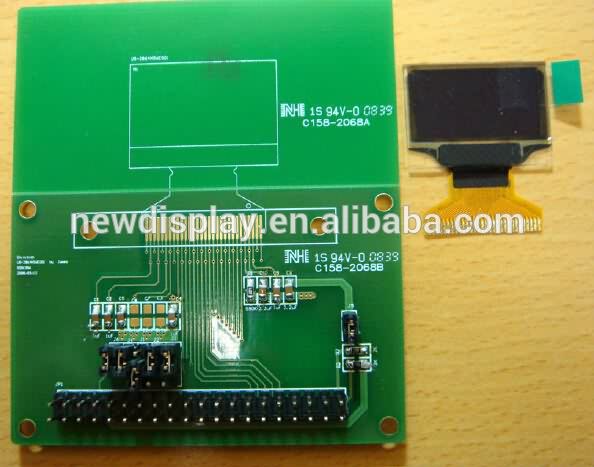 0.96 inch SPI 128*64 Resolution 15 Pin OLED Display YX-2864HLBEG04