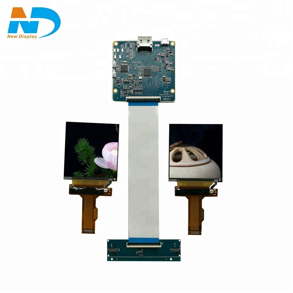 3.81 inch 1080×1200 dual display super thin oled display panel HDMI to MIPI board