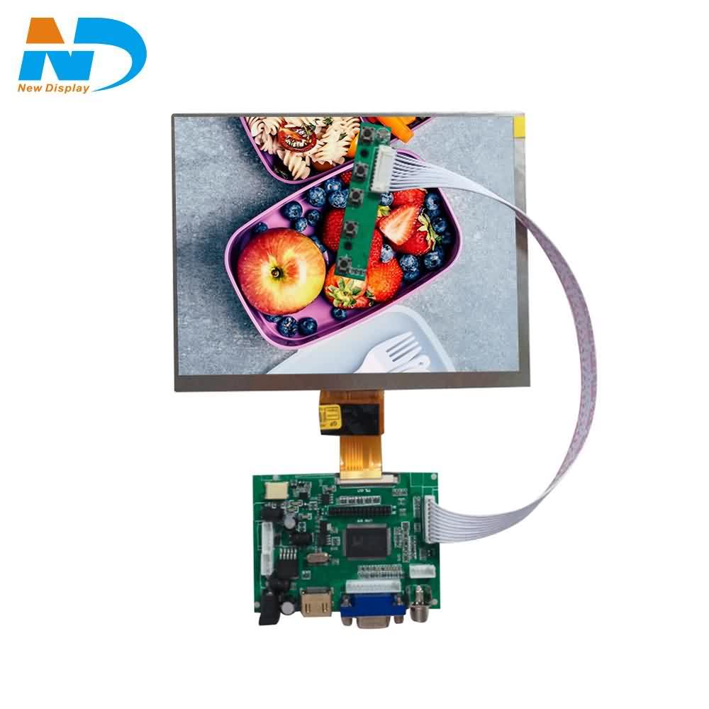 8 Inch 1024*768 LVDS interface TFT LCD Display HJ080IA-01B
