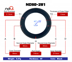 Manufactur standard Rubber Surround Speaker Replacement - 2″-Speaker rubber surround – EPDM rubber edge – Nandi Yanlong