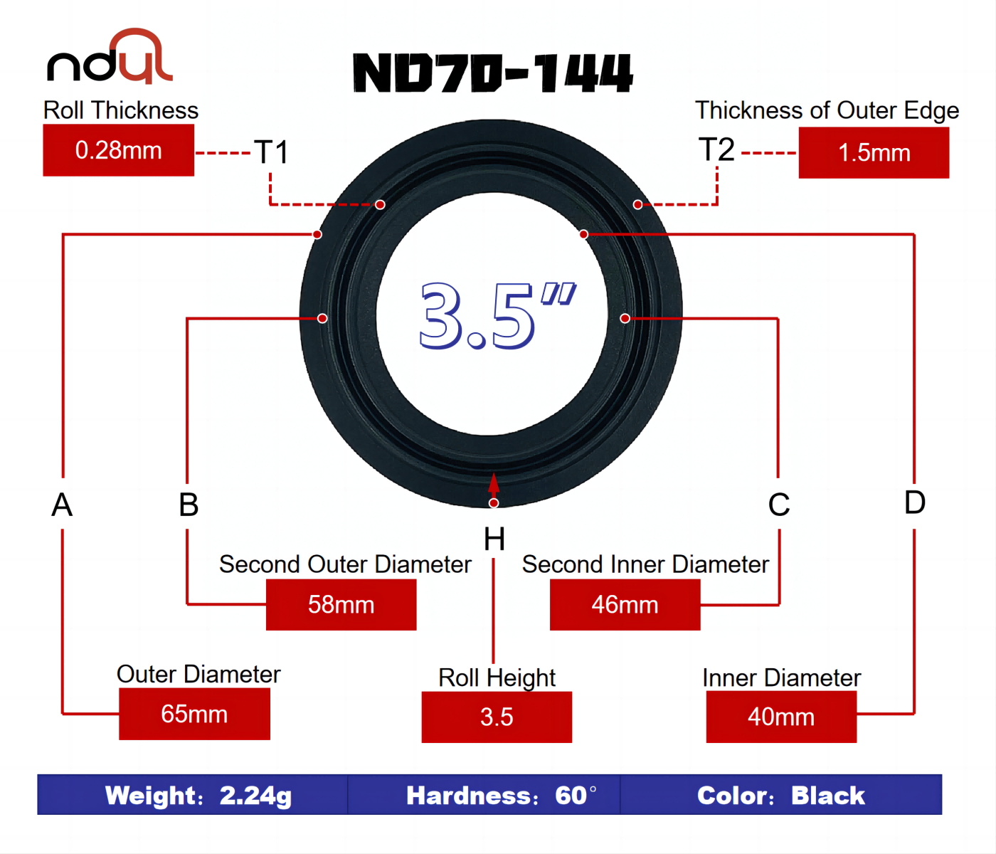3.5″-Speaker rubber surround – NBR ...