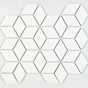 I-Diamond Shape Motivo Decoration Porcelain Mosaic