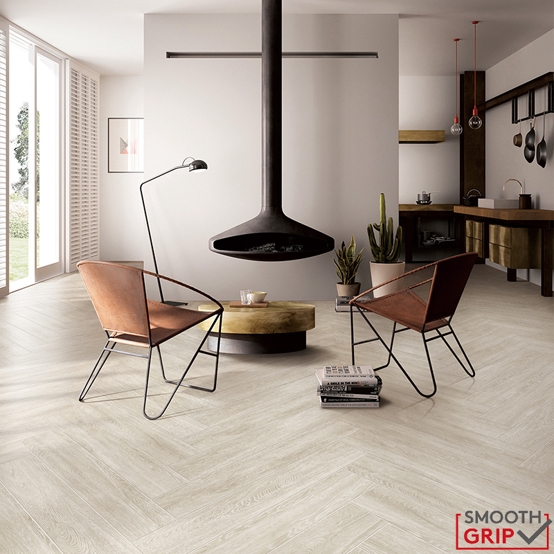 Pine Wood Timber Look Porcelain Tile With Smooth Grip Finish In 200x1200mm