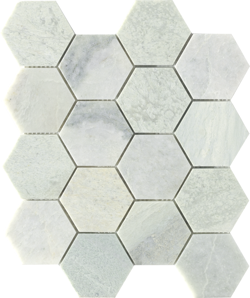 Top Quality White Stone Mosaic Tiles - Hexagon Shape – Missippi