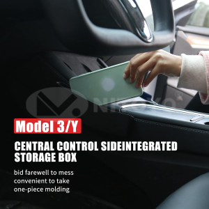 NITOYO Center Console Side Organizer Storage Fit For Tesla Model 3/Y