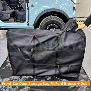 NITOYO Car Door Storage Bags (2 pack for front door and 2 pack for back door) FIT for Ford Bronco 2024 2023 2022 2021
