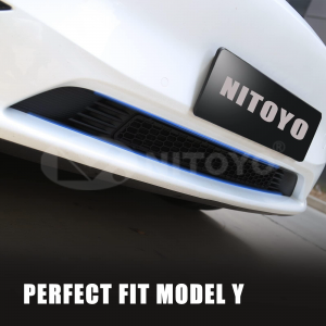 NITOYO Front Grill Mesh Grille Grid Insert fit for Tesla Model Y
