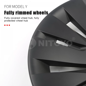 NITOYO Hubcaps 19 Inch Wheel Protector Set of 4 PCS (19in style3) fit for Tesla Model Y