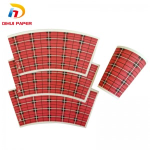 Hot-selling China Custom Print Paper Cup Fan Raw Materials for Paper Cup