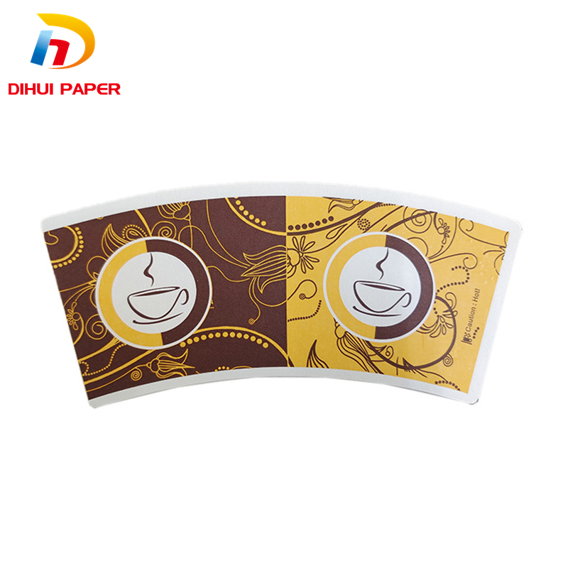 China Wholesale Paper Cup Fan Sheet Exporters –  Customize Logo Printed Paper Cup Fan  – Dihui
