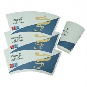 Newly Arrival PE Coated Printed Paper Cup Fan