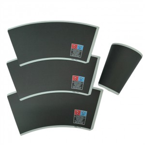 Discount Price Die Cut PE Coated Paper Sheets Certificated Paper Cup Fan 2oz-16oz