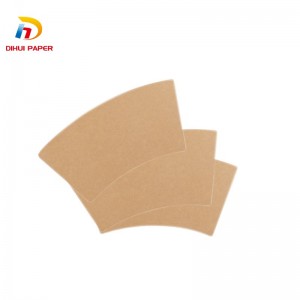 Good Quality Coffee Paper Cup Fan Paper Cup Raw Material Custom Coffee Paper Fan