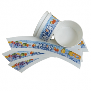 OEM/ODM Manufacturer Cup Used Offset Printing Paper Cup Fan for Coffee Paper Cup