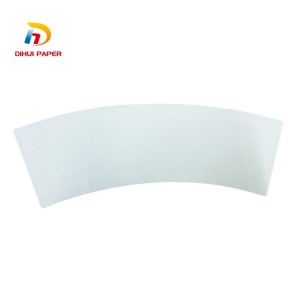 Competitive Price for Grease Proof Printing Paper Cup Fan Blank with PE Coated One Side