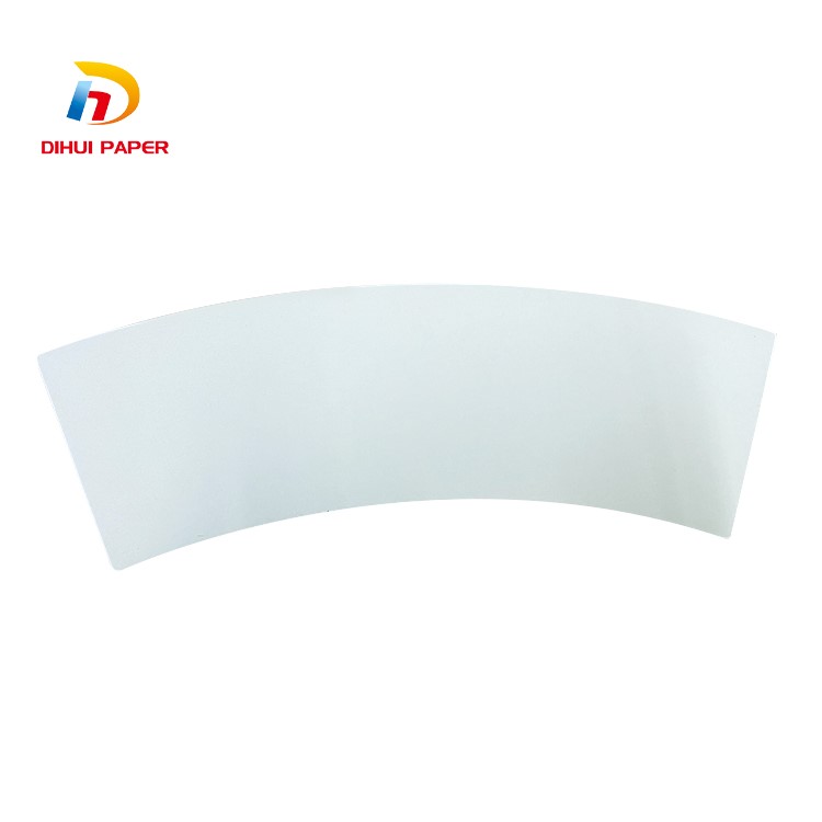 China Wholesale Lvshang paper cup fan Exporters –  Paper cup fan coated PE blank paper cup raw material fan  – Dihui