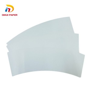 Wholesale ODM Food Grade Printed Disposable PE Coated Paper Cup Fan Paper Cup Raw Material