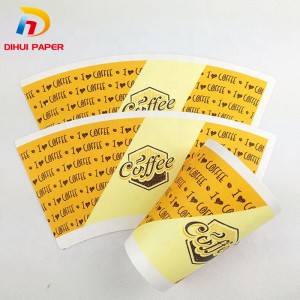 Hot sale China Biodegradable Disposable PE Coated Compostable Custom Logo Paper Coffee Cups