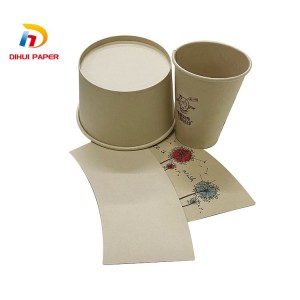 Factory Directly supply PE Coated Coffee Paper Cup Fan 12oz Paper Fan
