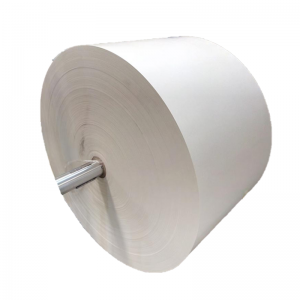 papier beker grûnstof iten grade pe coated jumbo roll