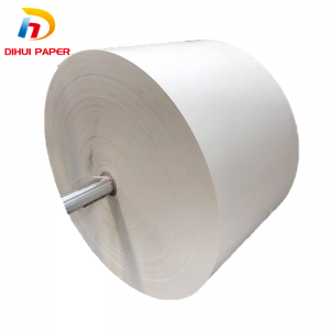 China Wholesale Pe Coated 50 Gold Kraft Paper Rolls Exporters –  paper cup raw material food grade pe coated jumbo roll  – Dihui