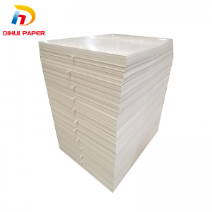 Super Lowest Price Water Proof 250 GSM Single Side 5oz PE Coated White Glossy Woodfree Uncoated Paper for Paper Cup Fan Shape