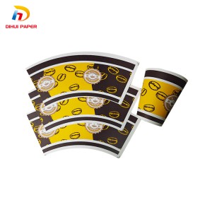One of Hottest for 2022 Hot Sale Yibin Paper Cup Raw Materials Custom Print Paper Fan