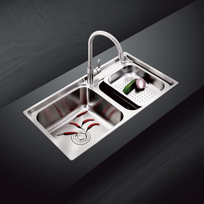 Double Bowl Stainless Steel Kitchen Sink OH8043 Featured Image