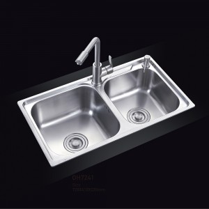 Stainless Steel High Quality Double Bowl Kitchen Sink